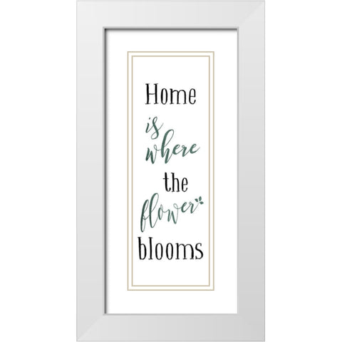 Flower Blooms Colors White Modern Wood Framed Art Print with Double Matting by Villa, Mlli