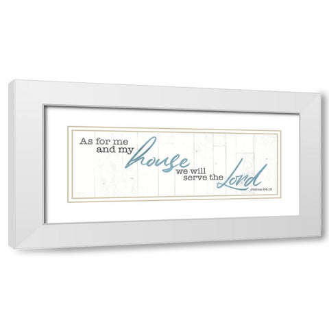 My House White Modern Wood Framed Art Print with Double Matting by Villa, Mlli