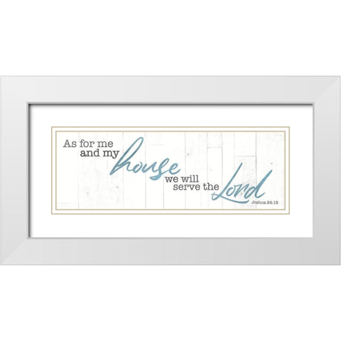My House White Modern Wood Framed Art Print with Double Matting by Villa, Mlli
