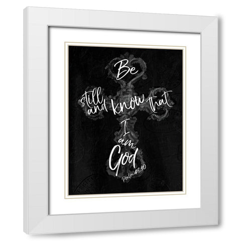 I Am God White Modern Wood Framed Art Print with Double Matting by Villa, Mlli