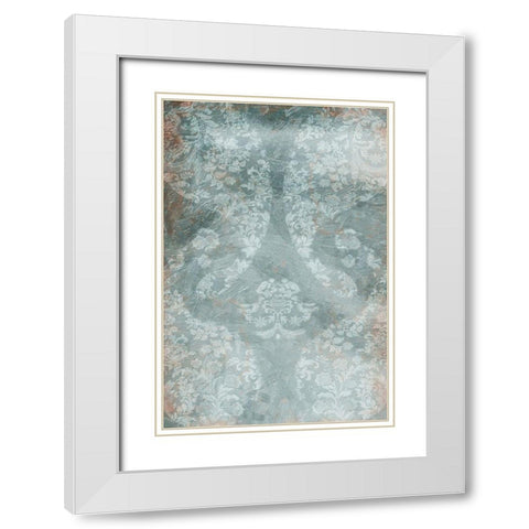 Flower Flow White Modern Wood Framed Art Print with Double Matting by Villa, Mlli