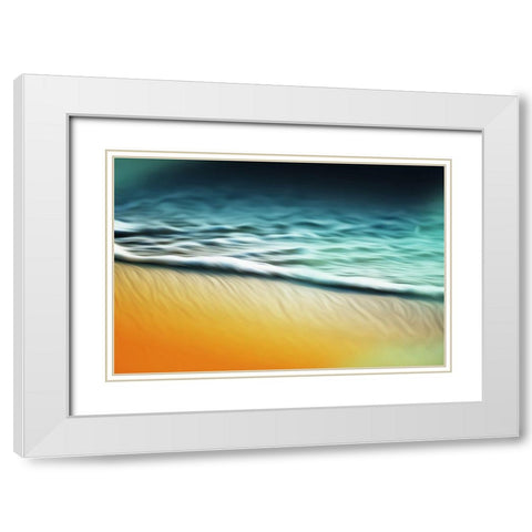 Water Abstracts White Modern Wood Framed Art Print with Double Matting by Villa, Mlli