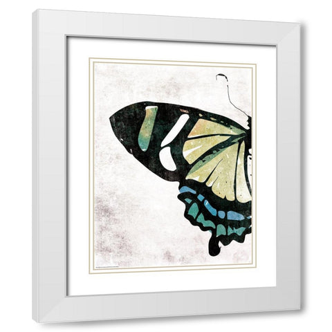Fun Fly White Modern Wood Framed Art Print with Double Matting by Villa, Mlli
