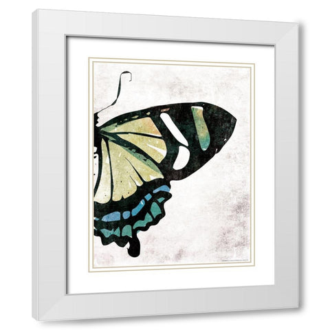 Fun Fly Two White Modern Wood Framed Art Print with Double Matting by Villa, Mlli
