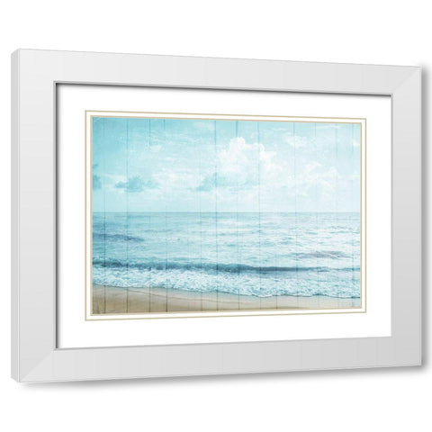 Enjoy The View White Modern Wood Framed Art Print with Double Matting by Villa, Mlli