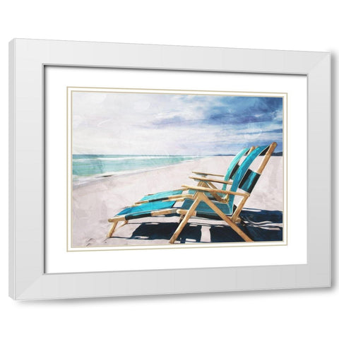 Enjoy The Feeling White Modern Wood Framed Art Print with Double Matting by Villa, Mlli