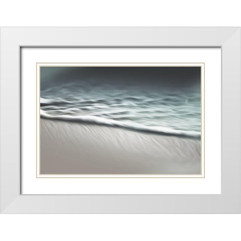 Water Cool Abstracts White Modern Wood Framed Art Print with Double Matting by Villa, Mlli