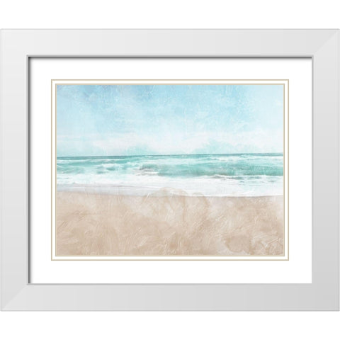Hazy In The Water White Modern Wood Framed Art Print with Double Matting by Villa, Mlli