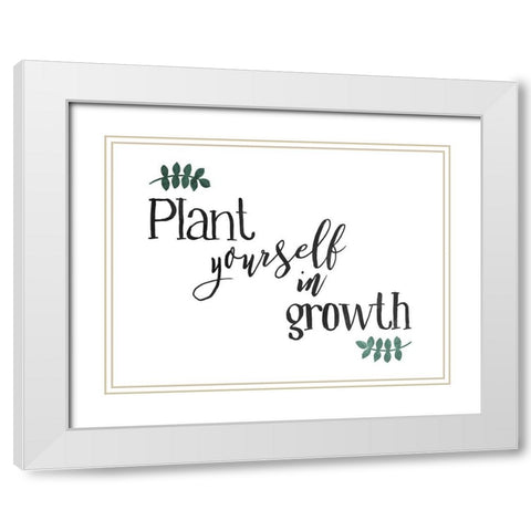Plant Growth Hori Color White Modern Wood Framed Art Print with Double Matting by Villa, Mlli