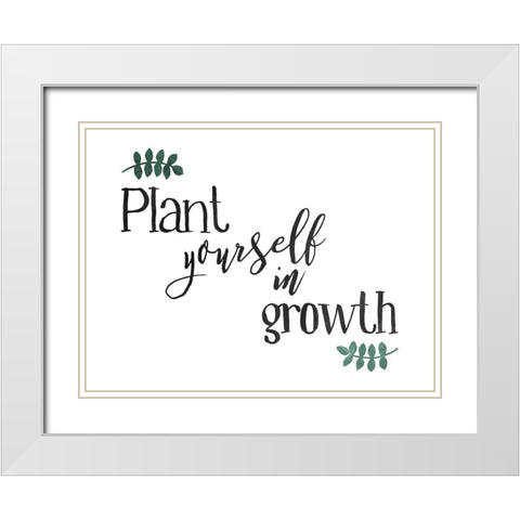 Plant Growth Hori Color White Modern Wood Framed Art Print with Double Matting by Villa, Mlli