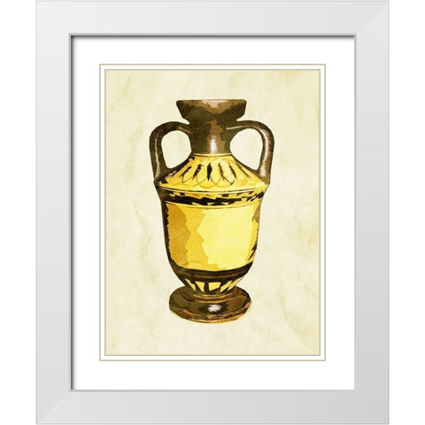Look At The Urn White Modern Wood Framed Art Print with Double Matting by Villa, Mlli
