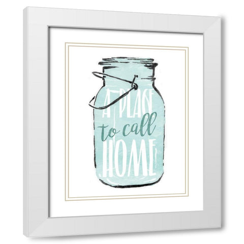 Jar Home White Modern Wood Framed Art Print with Double Matting by Villa, Mlli