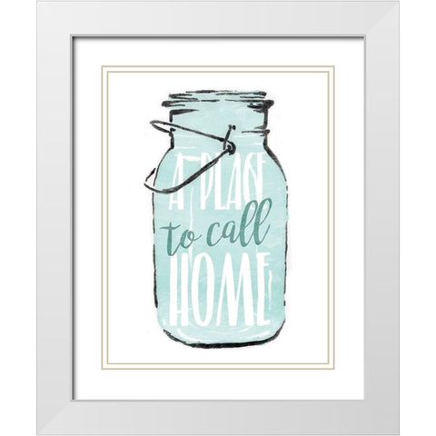 Jar Home White Modern Wood Framed Art Print with Double Matting by Villa, Mlli