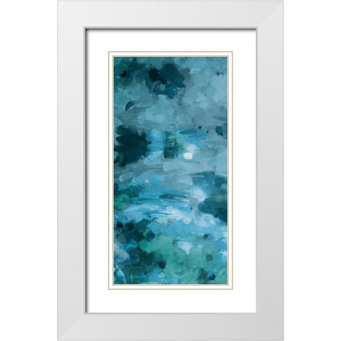 Cloudy Piece White Modern Wood Framed Art Print with Double Matting by Villa, Mlli