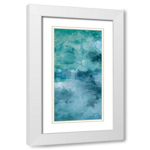 Cloudy Piece Two White Modern Wood Framed Art Print with Double Matting by Villa, Mlli
