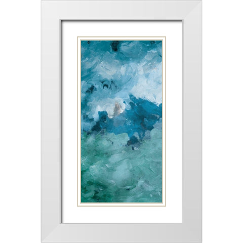 Cloudy Piece Again Two White Modern Wood Framed Art Print with Double Matting by Villa, Mlli