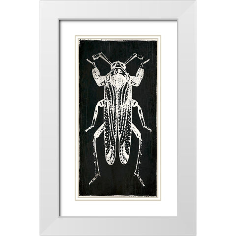 Bug Life Four Black White Modern Wood Framed Art Print with Double Matting by Villa, Mlli