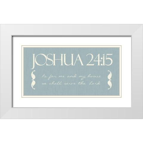 Joshua As White Modern Wood Framed Art Print with Double Matting by Villa, Mlli