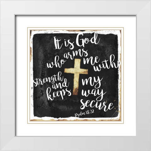 Secure White Modern Wood Framed Art Print with Double Matting by Villa, Mlli