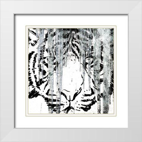 Look Into My Ice White Modern Wood Framed Art Print with Double Matting by Villa, Mlli
