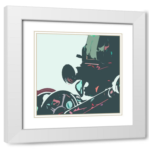 Calm Media White Modern Wood Framed Art Print with Double Matting by Villa, Mlli