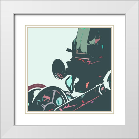 Calm Media White Modern Wood Framed Art Print with Double Matting by Villa, Mlli