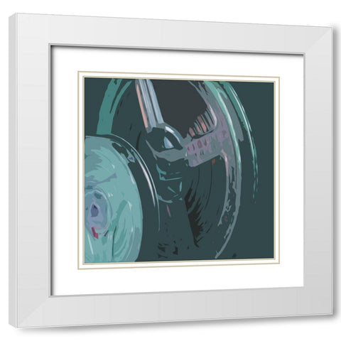 Calm Media Two White Modern Wood Framed Art Print with Double Matting by Villa, Mlli
