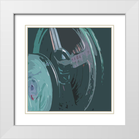 Calm Media Two White Modern Wood Framed Art Print with Double Matting by Villa, Mlli