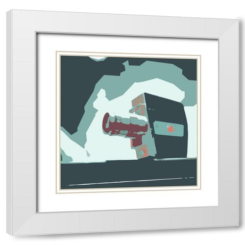 Calm Media Five White Modern Wood Framed Art Print with Double Matting by Villa, Mlli