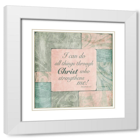 Christ Phillip White Modern Wood Framed Art Print with Double Matting by Villa, Mlli