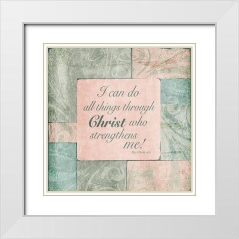Christ Phillip White Modern Wood Framed Art Print with Double Matting by Villa, Mlli
