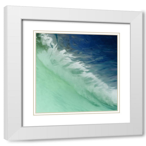 Water Meet White Modern Wood Framed Art Print with Double Matting by Villa, Mlli