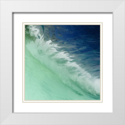 Water Meet White Modern Wood Framed Art Print with Double Matting by Villa, Mlli