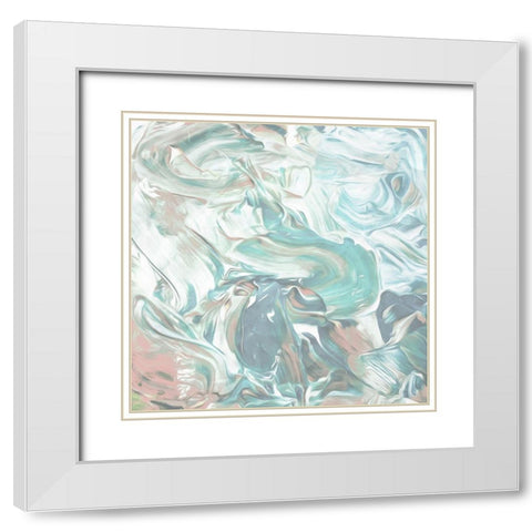 Soft Pastel Cream White Modern Wood Framed Art Print with Double Matting by Villa, Mlli