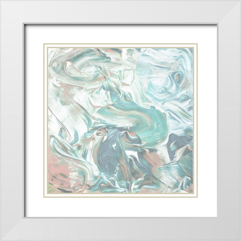 Soft Pastel Cream White Modern Wood Framed Art Print with Double Matting by Villa, Mlli