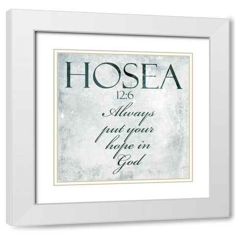 Bold Hope White Modern Wood Framed Art Print with Double Matting by Villa, Mlli