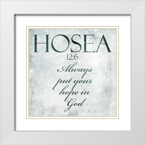 Bold Hope White Modern Wood Framed Art Print with Double Matting by Villa, Mlli