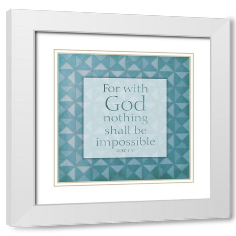 Impossible White Modern Wood Framed Art Print with Double Matting by Villa, Mlli