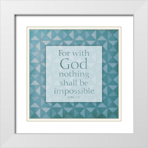 Impossible White Modern Wood Framed Art Print with Double Matting by Villa, Mlli