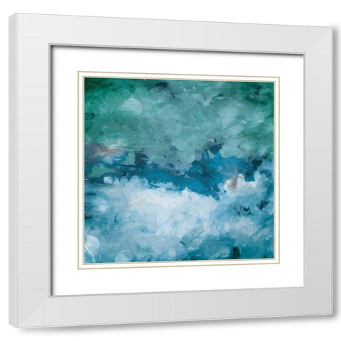Cloudy With Chance White Modern Wood Framed Art Print with Double Matting by Villa, Mlli
