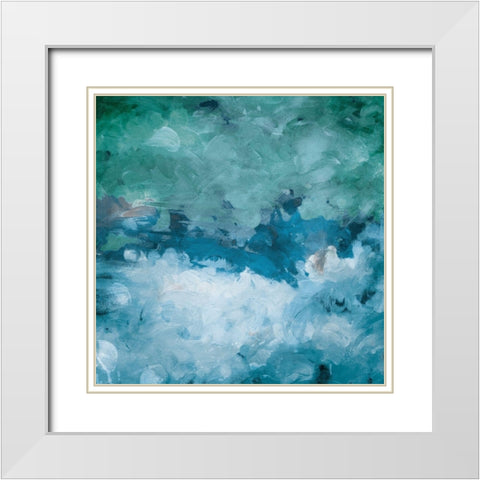 Cloudy With Chance White Modern Wood Framed Art Print with Double Matting by Villa, Mlli