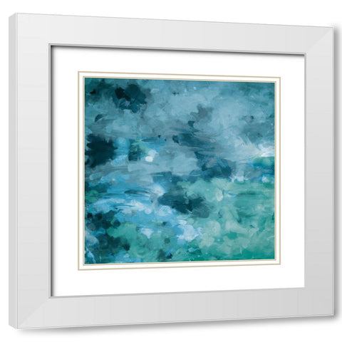 More Cloudy With Chance White Modern Wood Framed Art Print with Double Matting by Villa, Mlli