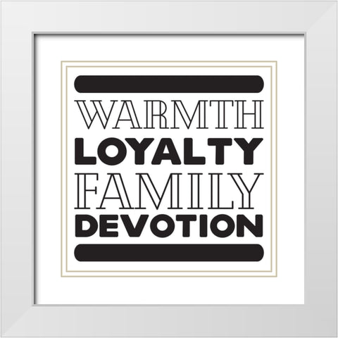 Warmth White Modern Wood Framed Art Print with Double Matting by Villa, Mlli