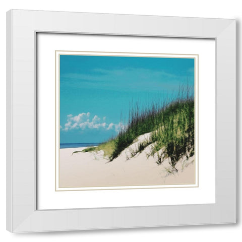Stormy Dunes White Modern Wood Framed Art Print with Double Matting by Villa, Mlli