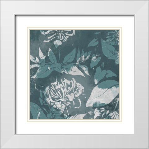 Silver Flower Close Ups White Modern Wood Framed Art Print with Double Matting by Villa, Mlli