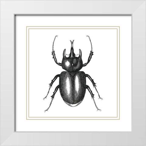 Bug Life Two White Modern Wood Framed Art Print with Double Matting by Villa, Mlli