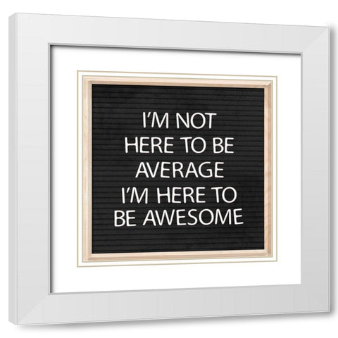 Average White Modern Wood Framed Art Print with Double Matting by Villa, Mlli