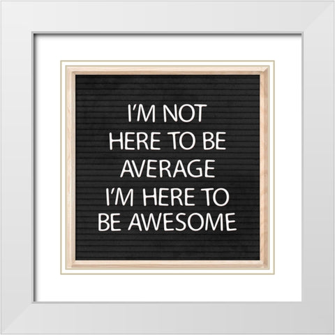 Average White Modern Wood Framed Art Print with Double Matting by Villa, Mlli