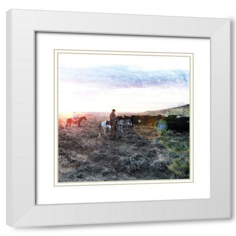 Round Up White Modern Wood Framed Art Print with Double Matting by Villa, Mlli