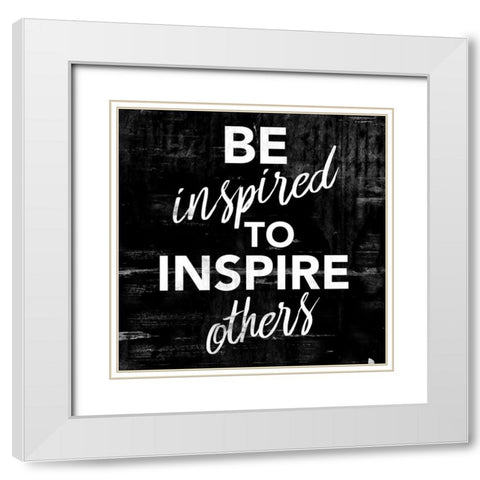 Be Inspired White Modern Wood Framed Art Print with Double Matting by Villa, Mlli